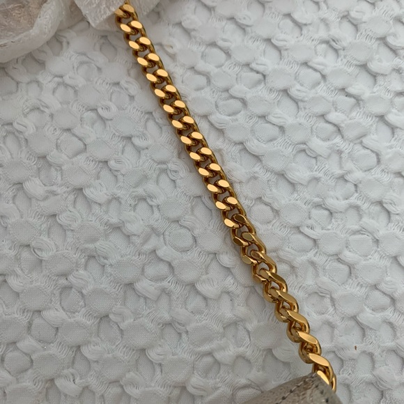 Saint Laurent Medium Gold Envelope Chain Wallet sold t - Picture 15 of 16